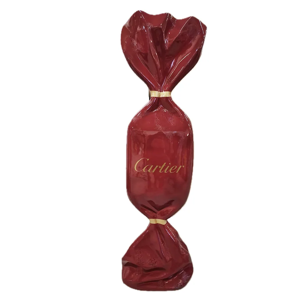 Art Candy Hommage to Cartier Rood 100cm Staand Decoratie Ook Te Personaliseren