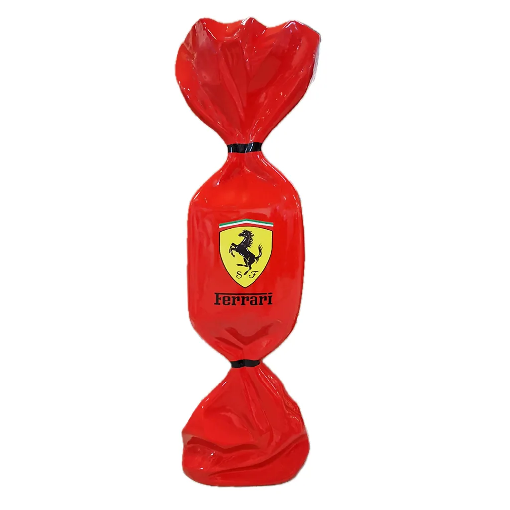Art Candy Hommage to Ferrari Rood 100cm Decoratie Ook Te Personaliseren