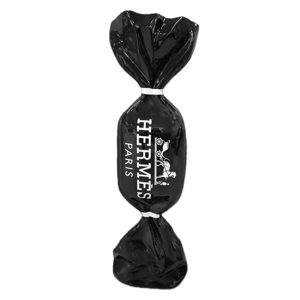 Art Candy Hommage to Hermes Zwart Wit 100cm Decoratie Ook Te Personaliseren