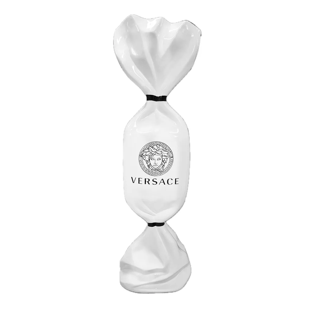 Art Candy Hommage to Versace Wit Zwart 100cm Decoratie Ook Te Personaliseren