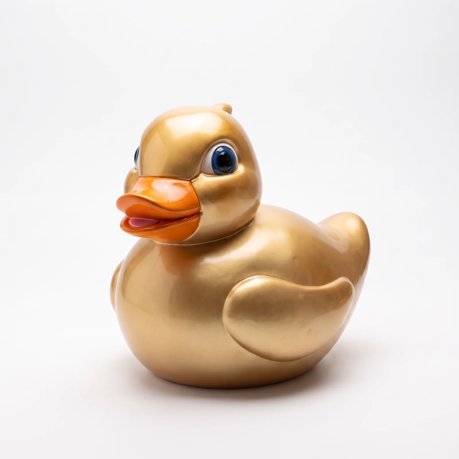 Badeend Beeld – Goud Oranje Luxe Decoratie