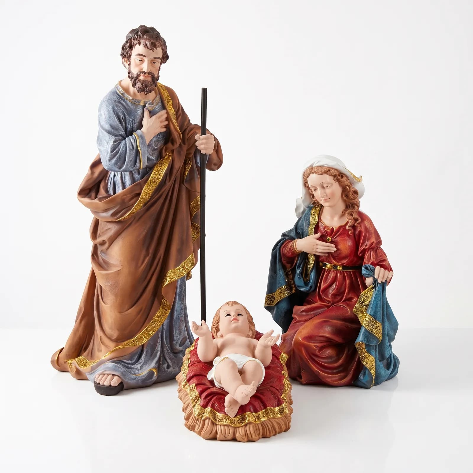 Kerstgroep 105cm – 3-delig Heilige Familie Kerstdecoratie