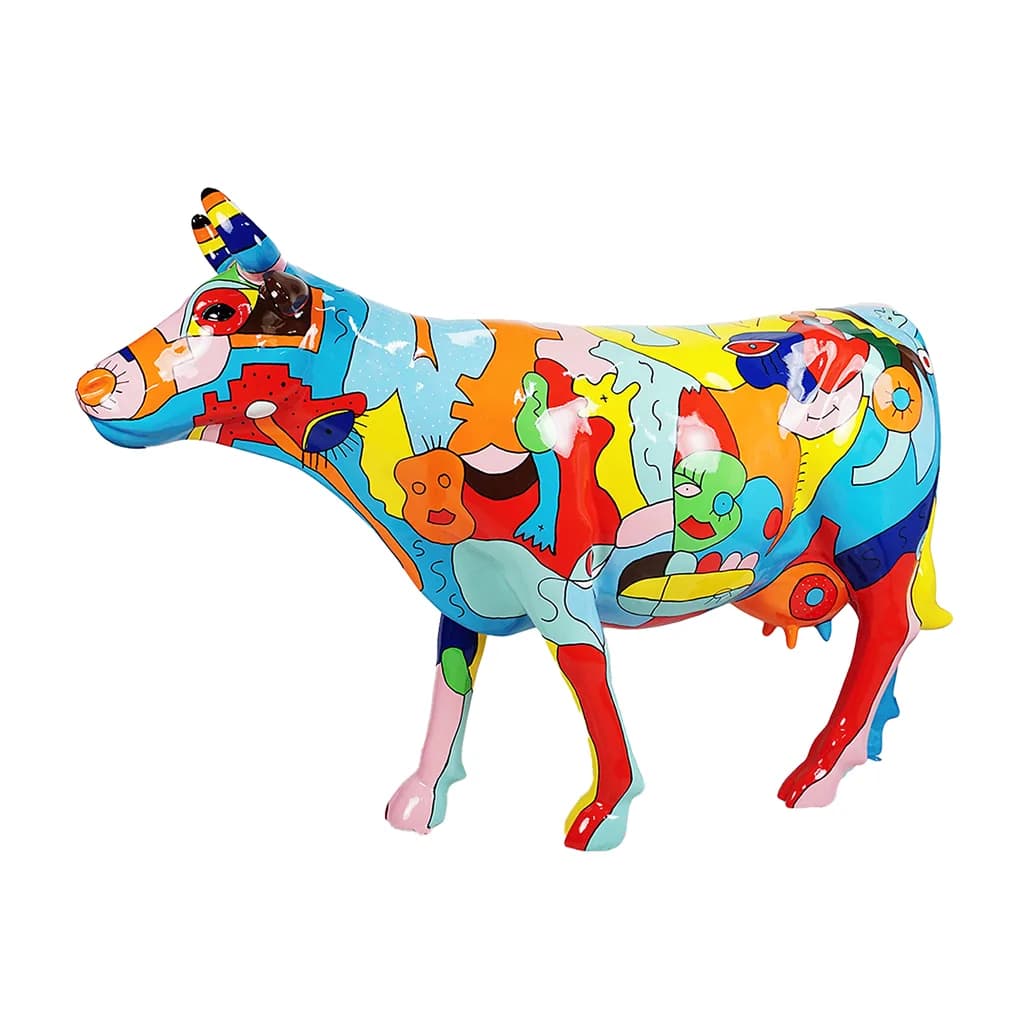 Koe Beeld Groot Staand 147cm Picasso I Motief