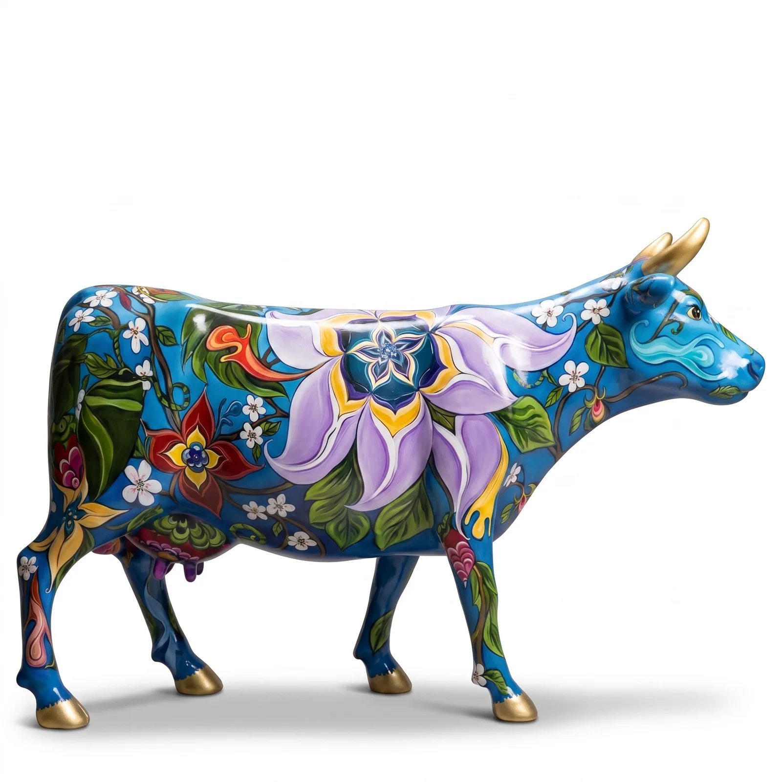 Koe Beeld Groot Blauwe Lelie – Staand 153cm