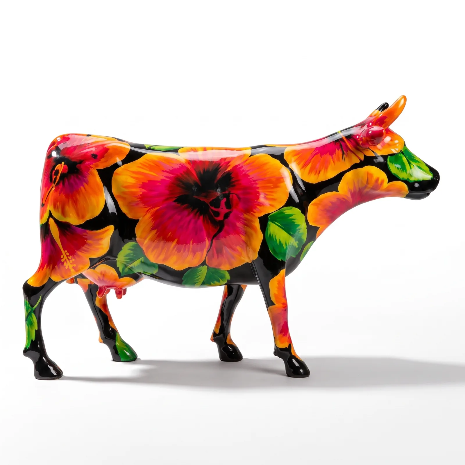 Koe Beeld Groot Hibiscus – Staand 153cm