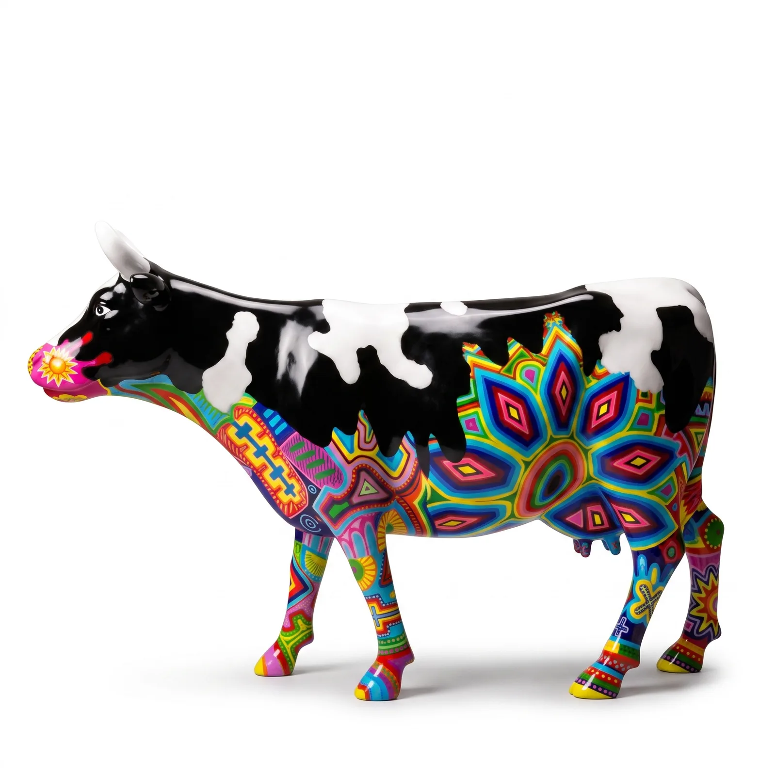 Koe Beeld Groot Mandala – Staand 153cm