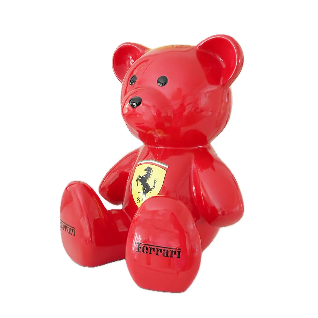 Luxe Design Teddybeer 34cm - Homage to Ferrari | Pop Art Kunstdecoratie