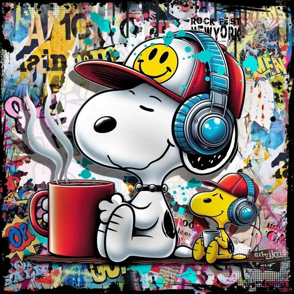 Micha Baker - Start Of The Day - Schilderij 100x100cm Epoxy Kunst