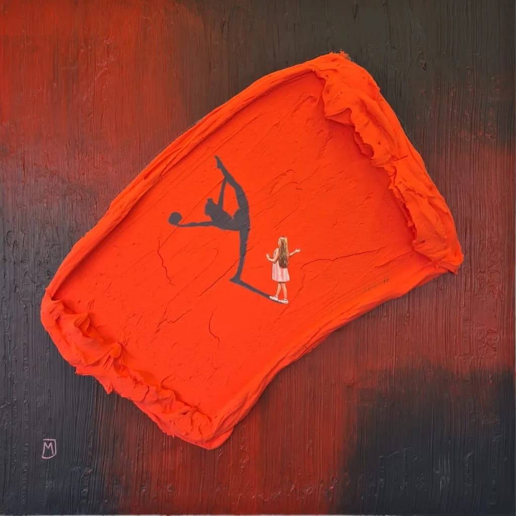MXJ - Dream Bigger - Schilderij 60x60cm Origineel Kunstwerk