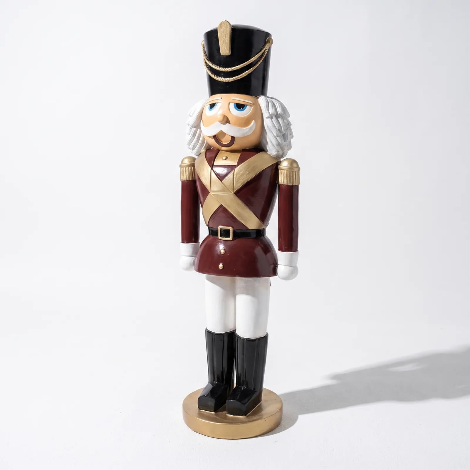 Notenkraker Beeld 180cm – Bruin Goud Staand Kerstdecoratie