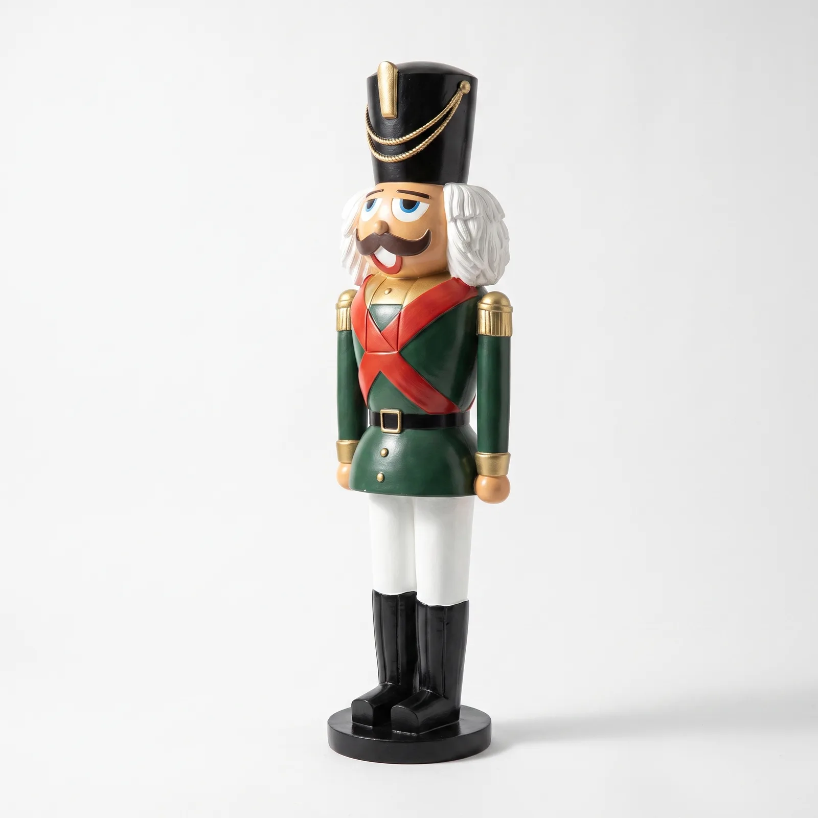 Notenkraker Beeld 180cm – Groen Rood Staand Kerstdecoratie
