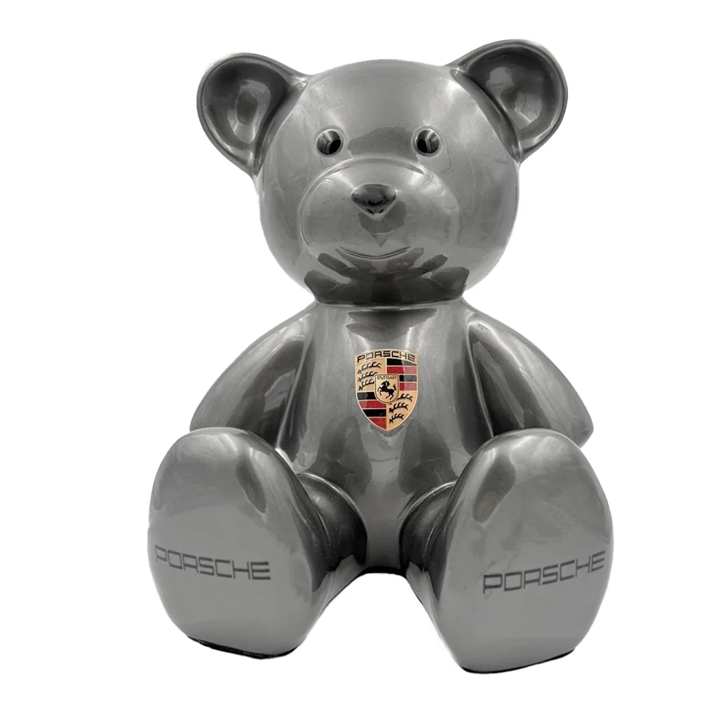 Teddybeer Beeld Homage to Porsche 34cm Pop Art Decoratie