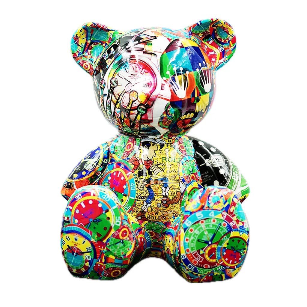 Teddybeer Hommage to Rolex 34cm Zittend Luxe Beeld