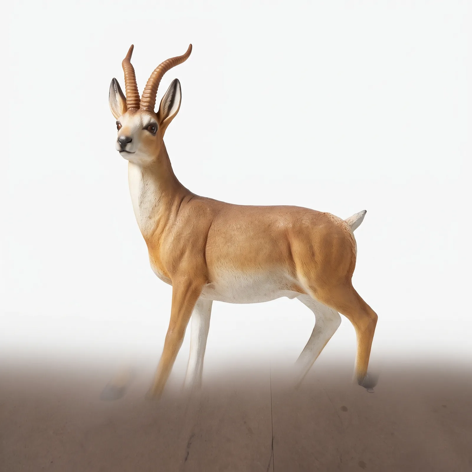 Antilope Beeld Staand 125cm – Natuurlijke Kleuren Tuinbeeld