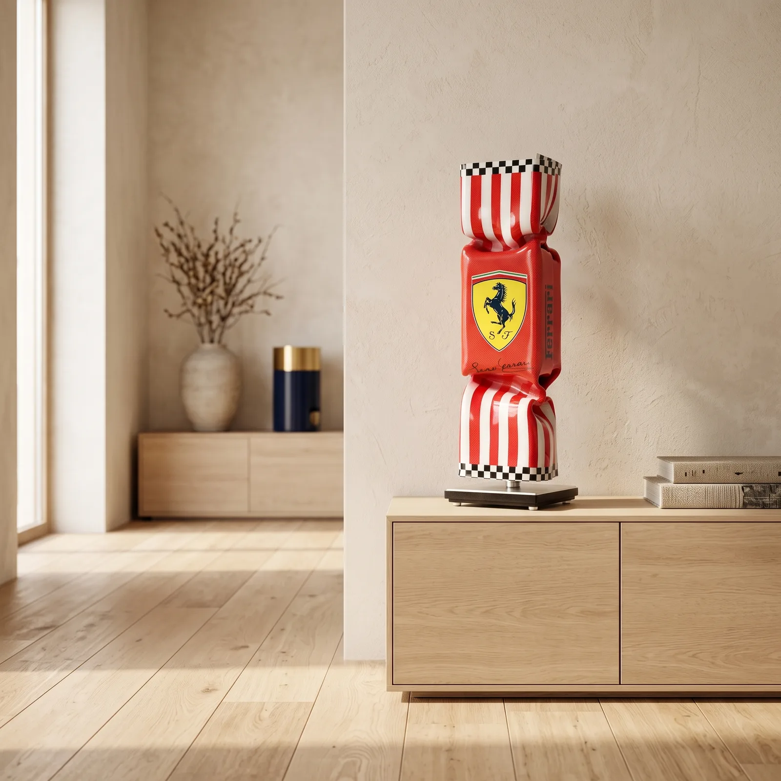 Art Candy Toffee Ferrari – Michael Daniels — sfeerbeeld in interieur