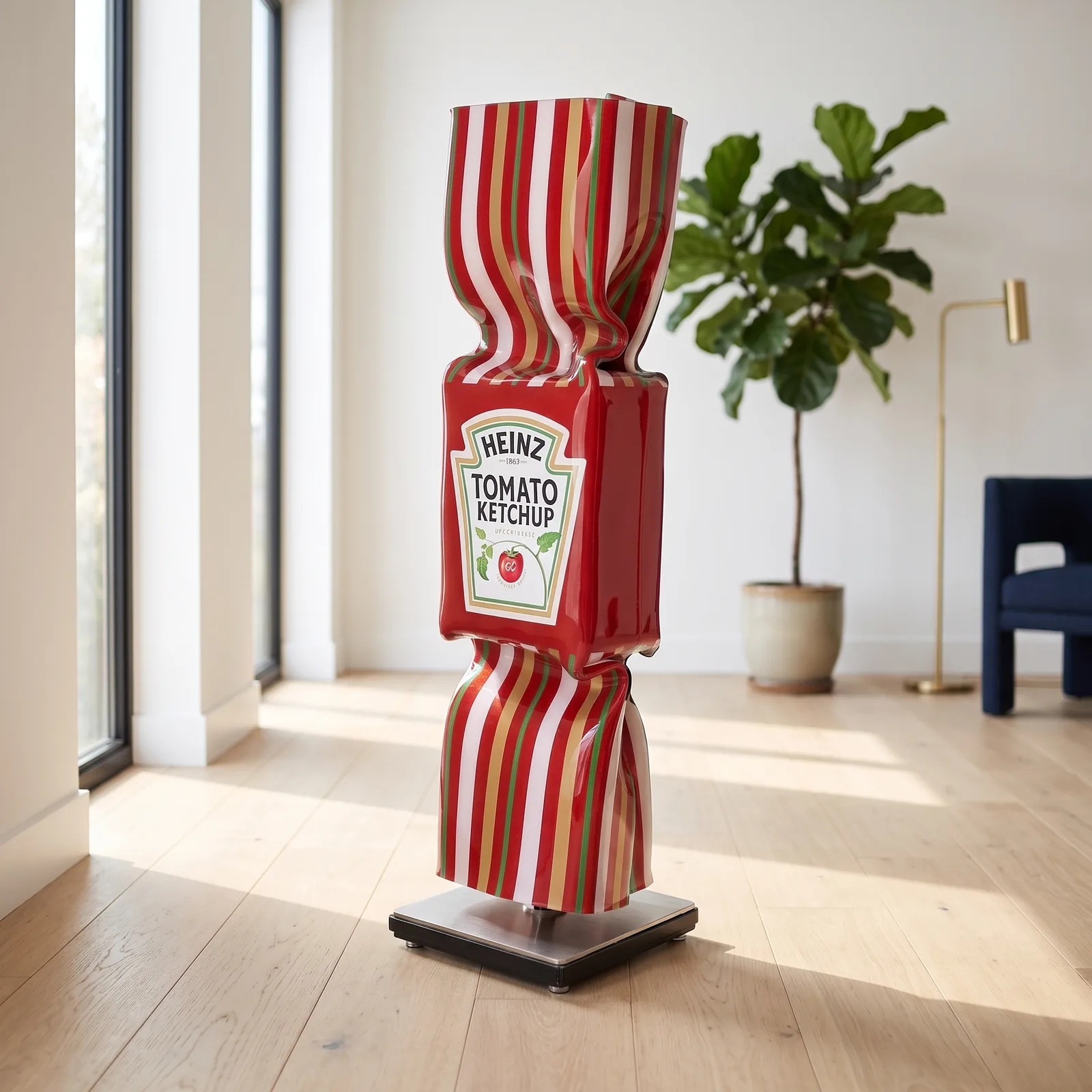 Art Candy Toffee Heinz Tomato Ketchup – Ad van Hassel — sfeerbeeld in interieur