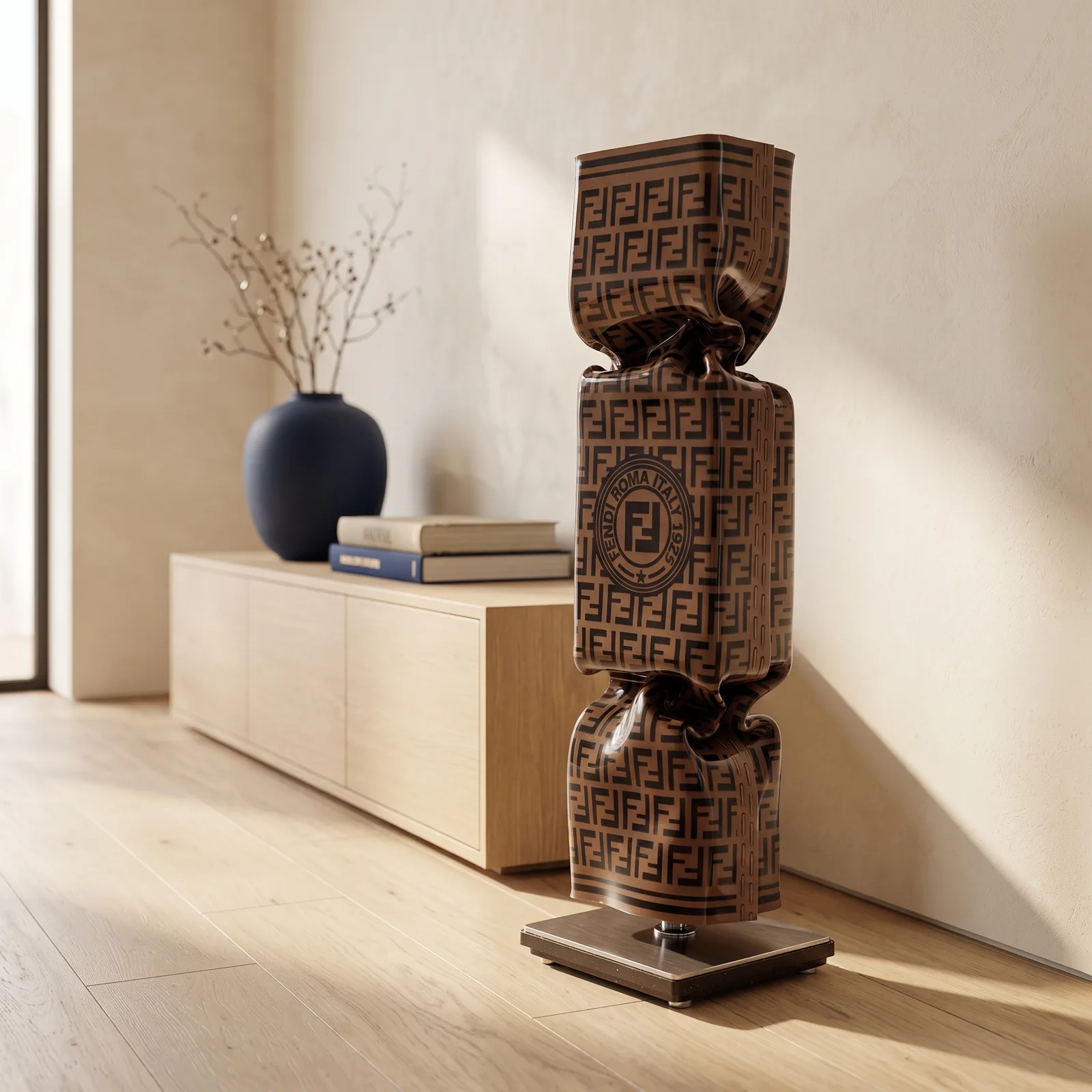 Art Candy Toffee Hommage to Fendi – Ad van Hassel — sfeerbeeld in interieur