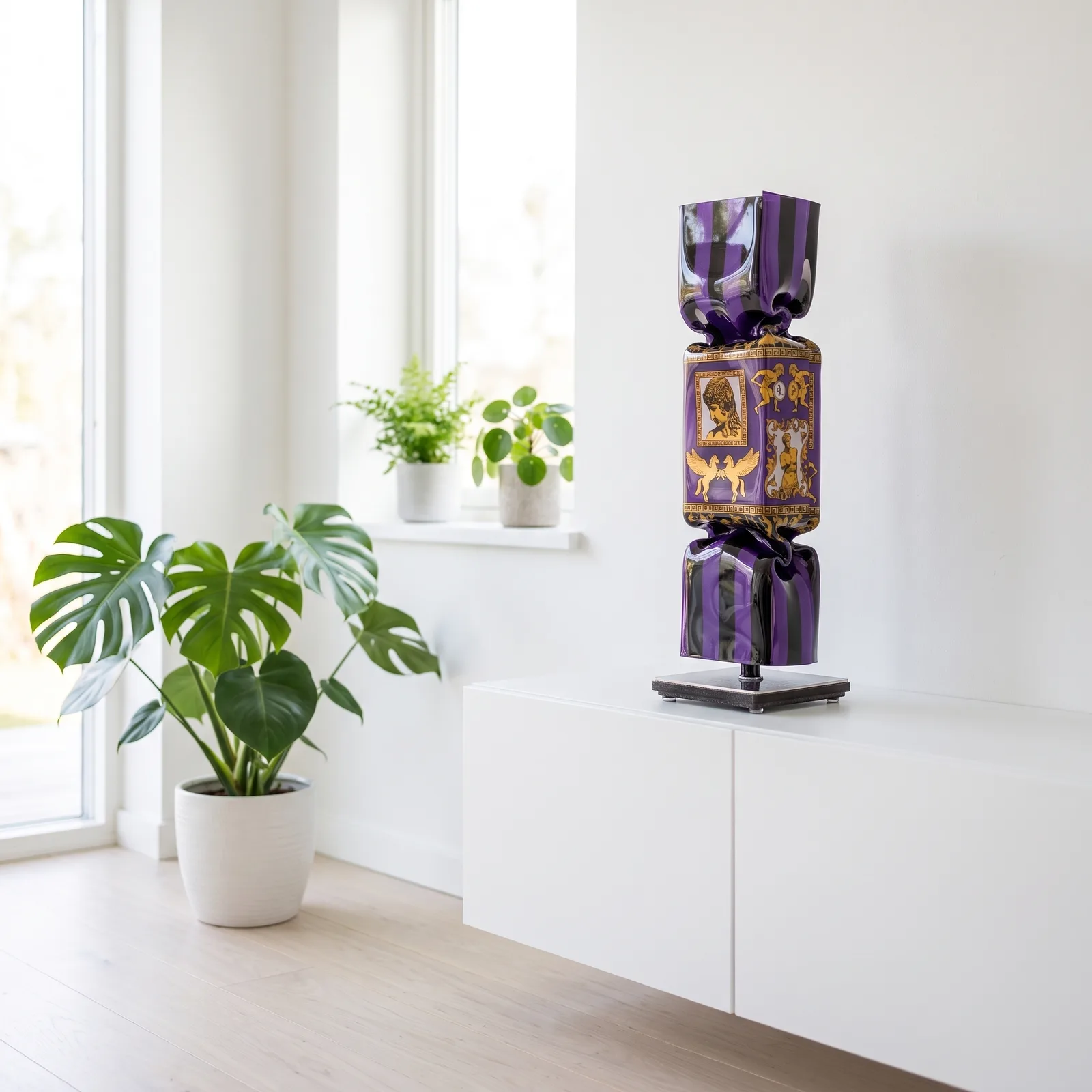 Art Candy Toffee Hommage to Versace – Michael Daniels — sfeerbeeld in interieur