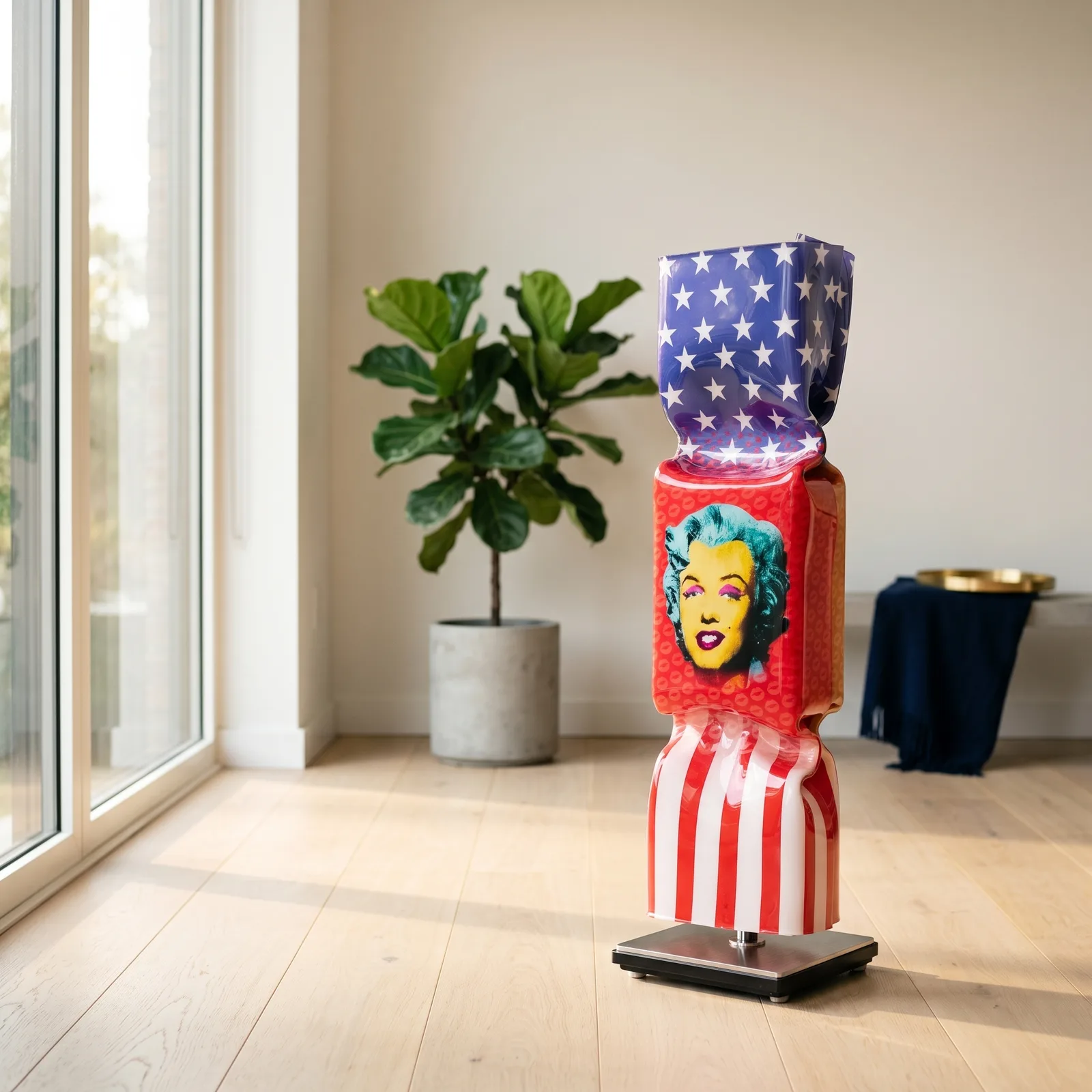 Art Candy Toffee Marilyn Monroe – Ad van Hassel — sfeerbeeld in interieur
