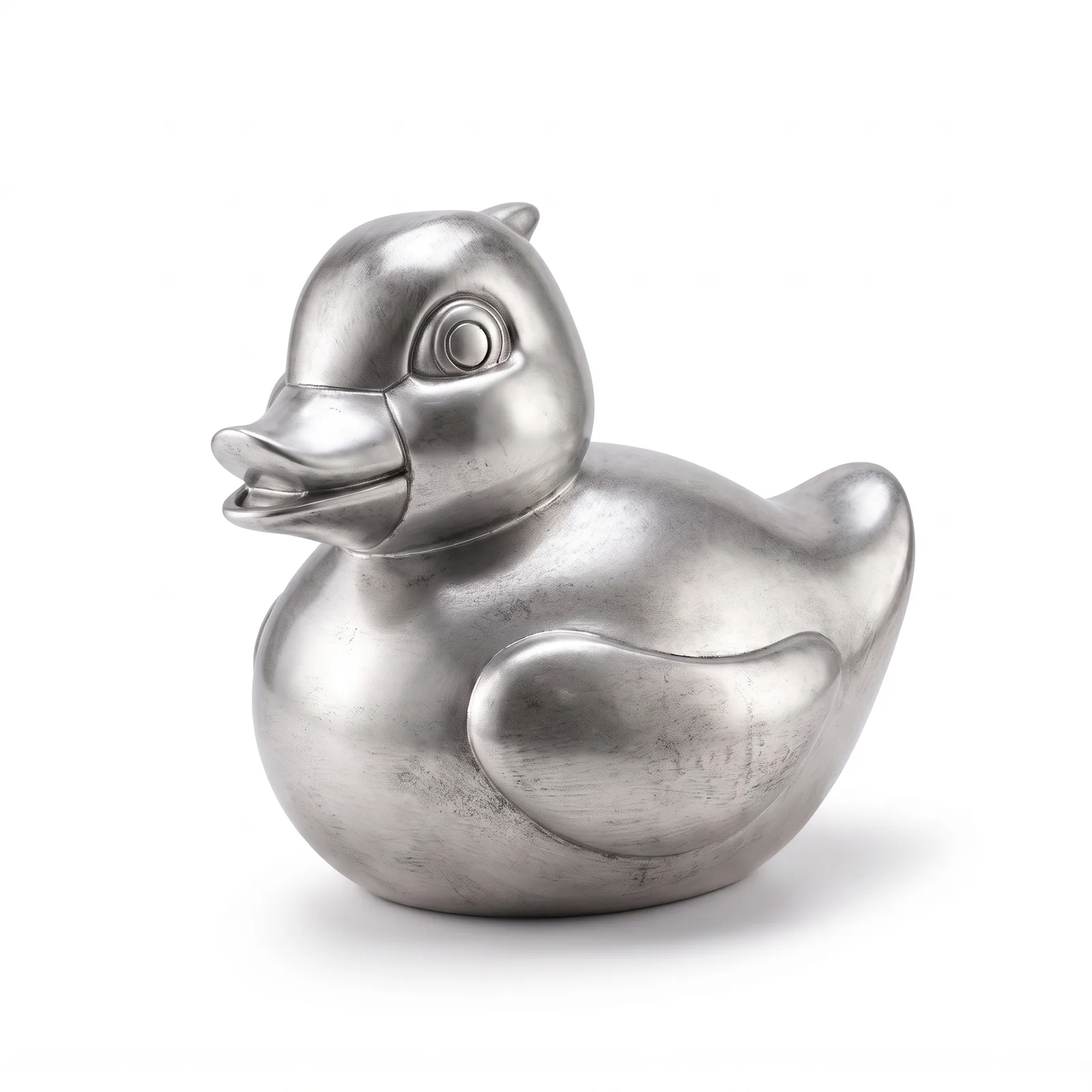 Badeend Beeld – Antiek Zilver Luxe Decoratie