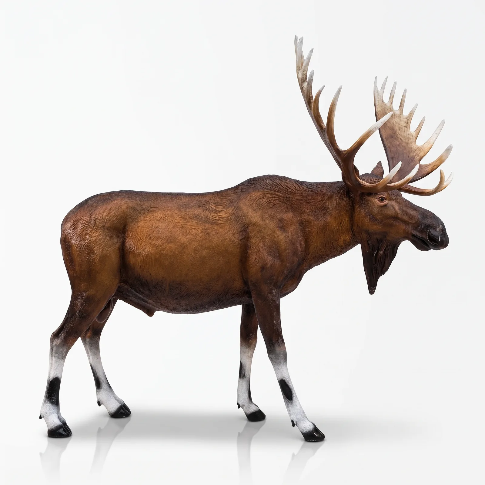 Eland Beeld Groot 240cm – Natuurlijke Kleuren Tuinbeeld