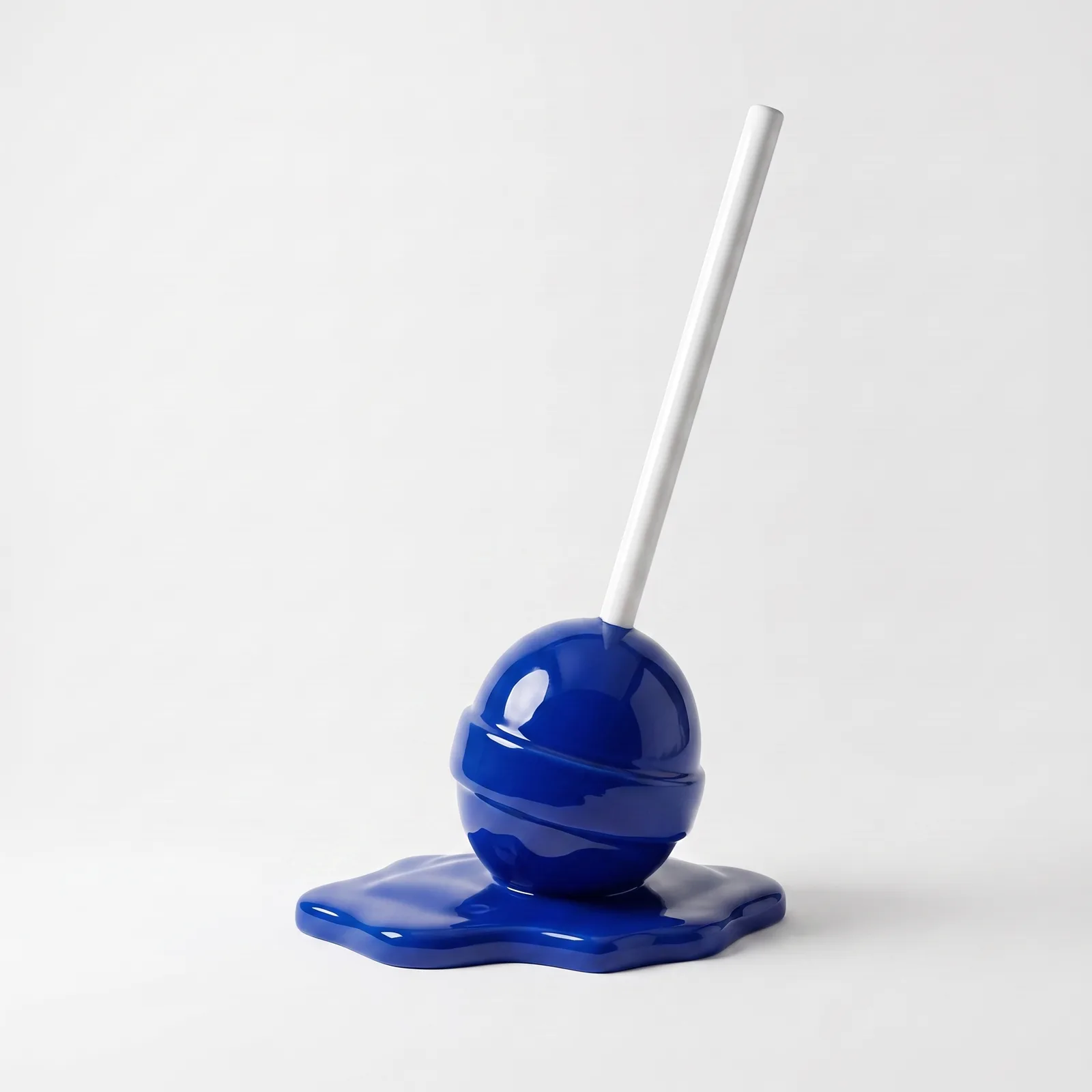 Lolly Beeld 95cm – Blauw met Witte Steel