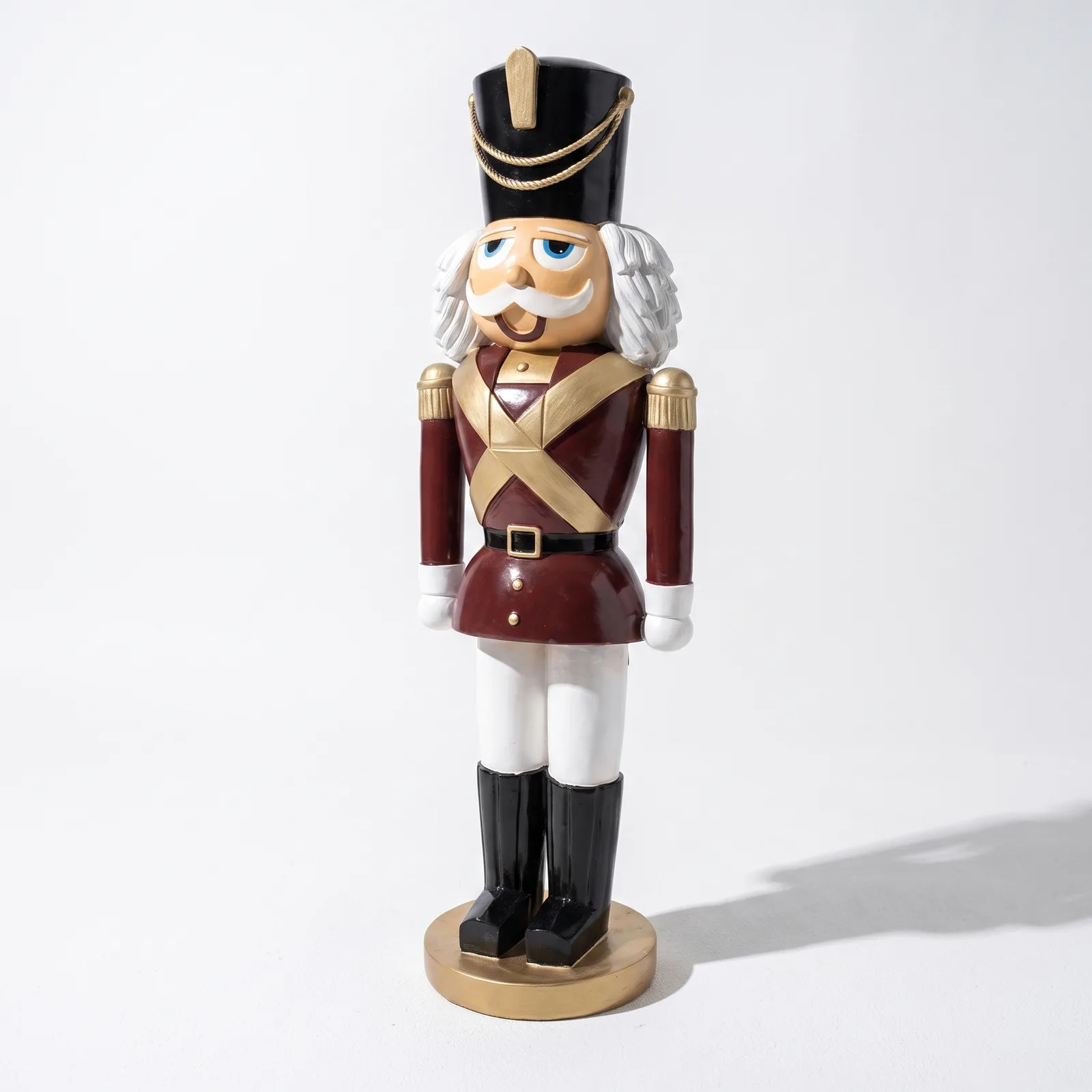 Notenkraker Beeld 180cm – Bruin Goud Staand Kerstdecoratie