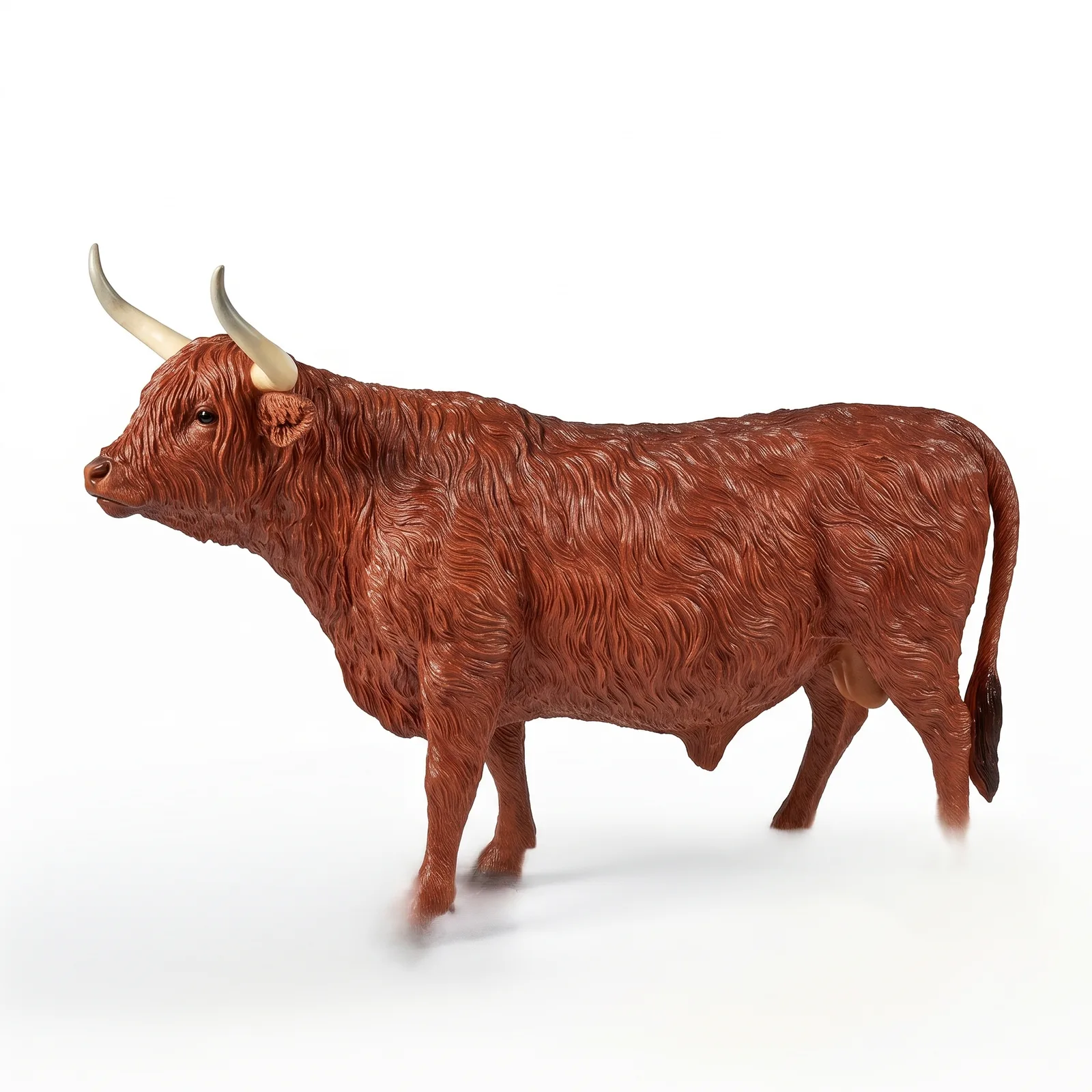 Schotse Hooglander Koe Beeld 127cm – Bruin Tuinbeeld