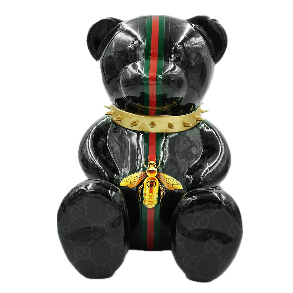 Teddybeer 45cm Zittend Hommage to Gucci Luxe Beeld